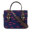 Picture of Multicolor Box Sling Bag - Blue color