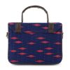 Picture of Multicolor Box Sling Bag - Blue color