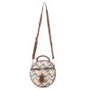 Picture of Blue And White Round Sling Bag