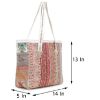 Picture of Pastel Pink Multicolor Patchwork Tote Bag