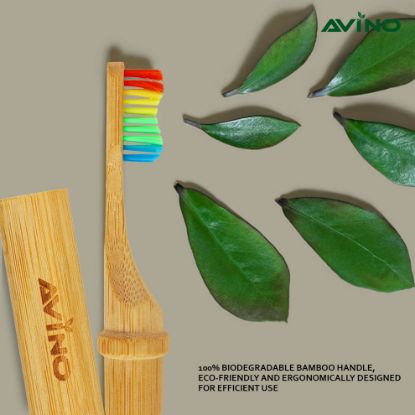 Picture of Avino Capsule Shape Travel Toothbrush Case Holder with brush 