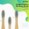 Picture of Avino plant-based bristles bamboo blue toohbrush, soft natural toothbrush for kids, PK-3