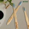 Picture of Avino plant-based bristles bamboo blue toohbrush, soft natural toothbrush for kids, PK-3