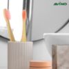 Picture of Avino plant-based bristles bamboo pink toohbrush, soft natural toothbrush for kids, PK-3