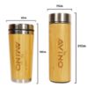 Picture of Avino pure organic wooden eco-friendly coffee tumbler & BIG bottle